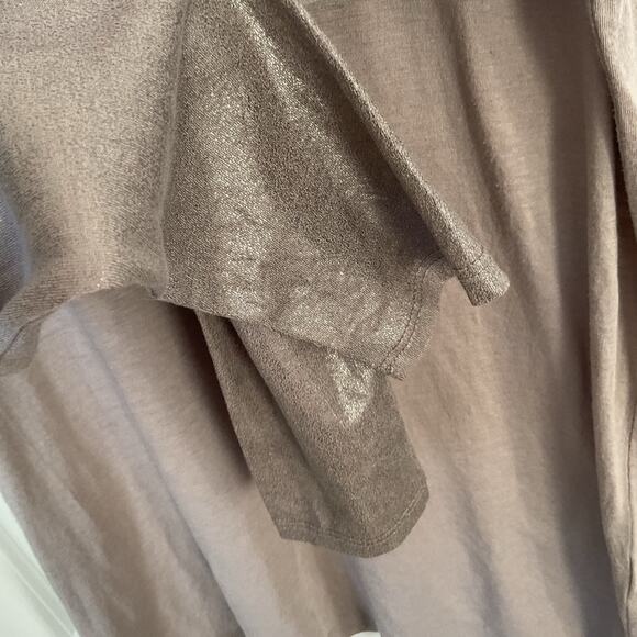 Vince gray long sleeve shirt with metallic‎ cuff - Picture 4 of 4